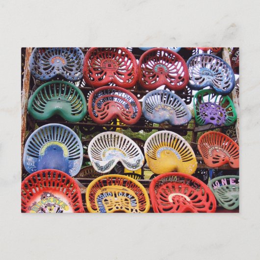 Trekkerstoelen op het Show van de trekker Briefkaart (Voorkant)