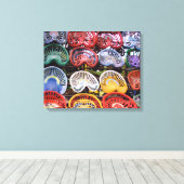 Trekkerstoelen op het Show van de trekker Canvas Afdruk (Insitu (Houten vloer))