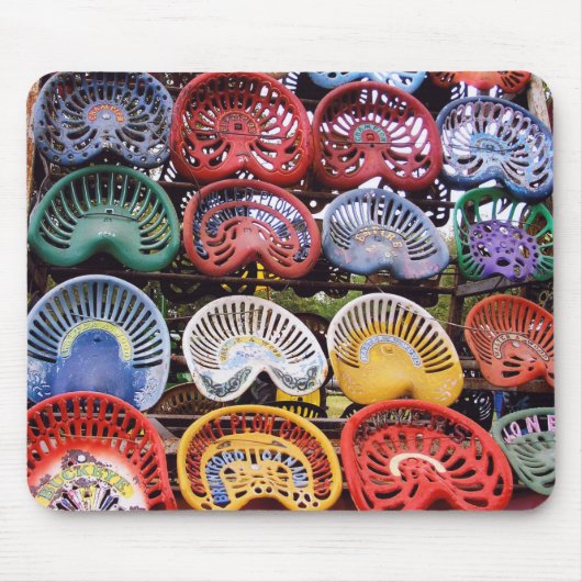 Trekkerstoelen op het Show van de trekker Muismat (Voorkant)