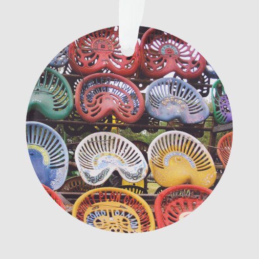 Trekkerstoelen op het Show van de trekker Ornament (voorkant)