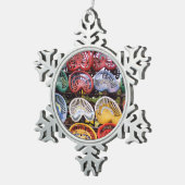 Trekkerstoelen op het Show van de trekker Tin Sneeuwvlok Ornament (Rechts)