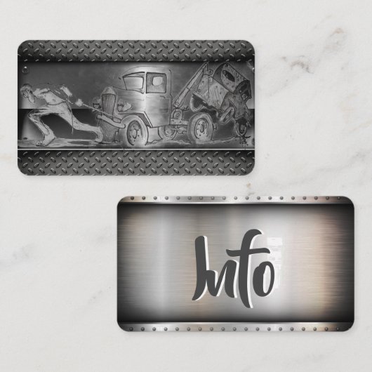 Trekkertekening Visitekaartje (Voorkant / Achterkant)