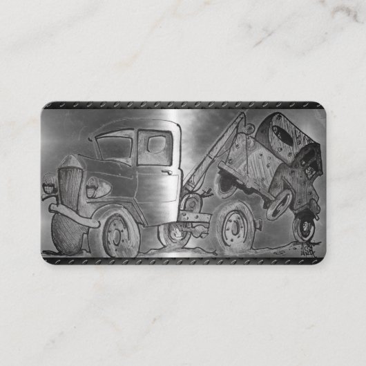 Trekkertekening Visitekaartje (Voorkant)