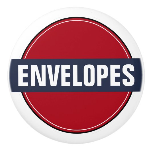 Trekkertje of Knop voor Bureau, Aangepaste Tekst (Voorkant)