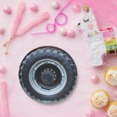 Trekkerwiel voor zwart Boerderij Papieren Bordje (Feest)