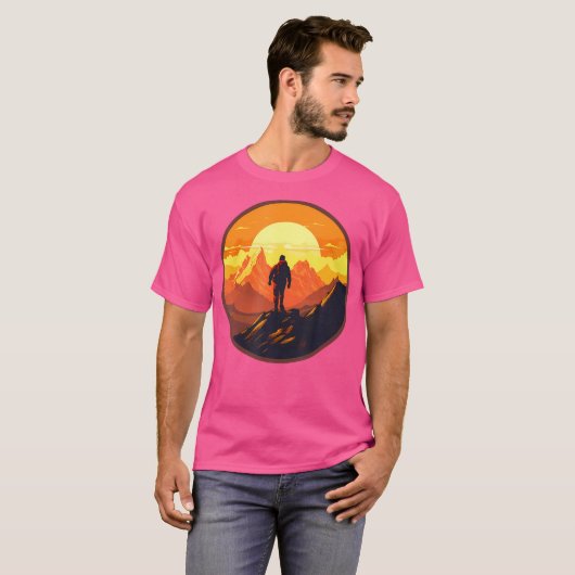 Trekking Bergbeklimmen Wandelbergen Natuur Mo T-shirt (Voorkant volledig)