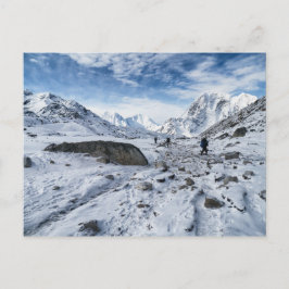 Trekking in het Snowy- en Icy-gebergte (Himalaya) Briefkaart