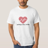 Trekking is My Lifeline – Hiking Lover T-shirt (Voorkant)