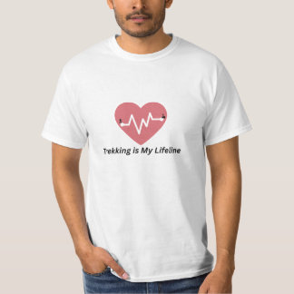 Trekking is My Lifeline – Hiking Lover T-shirt