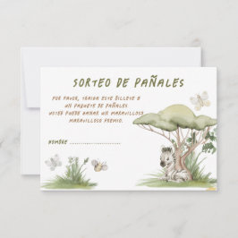 Trekking luiers Baby Shower Kaart