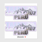 Trekking Santa Cruz Trail, Peru Sticker (Vel)