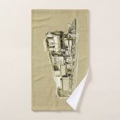 Trekking van de stuurmachinemotor bad handdoek (Handdoek)