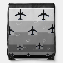 Trekkoord rugzak in grijs