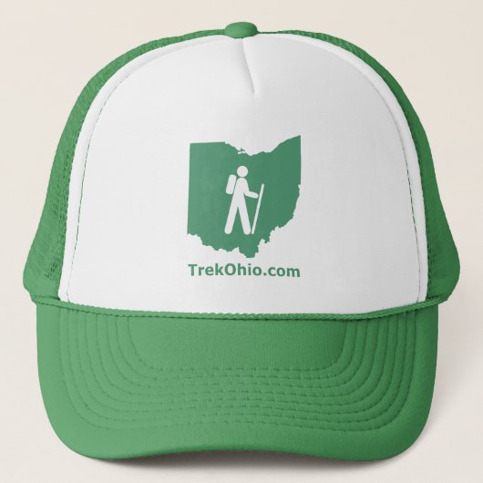 TrekOhio Trucker Hat, Groen Pet (Voorkant)