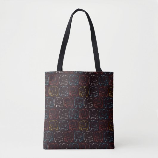  trekolifanten tote bag (Voorkant)