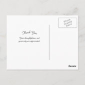 Trekpaard Kijkt Terug Dank U Briefkaart (Achterkant)