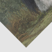 Trekpaard Landschap Decoupage Tissuepapier (Detail)