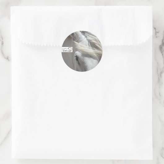 trekpaard Sticker (Tas)