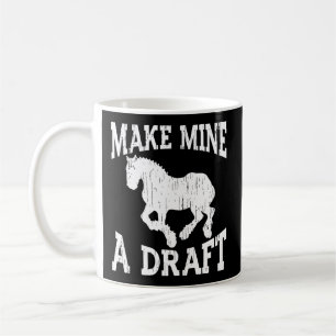 Trekpaard voor de mijne een trektocht maken koffiemok