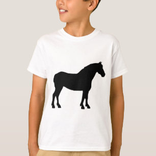 Trekpaard (zwart) t-shirt