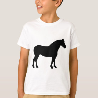 Trekpaard (zwart) t-shirt