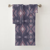 Trekpijlen, krotten, mosterd Roos, mauve, blush ro Bad Handdoek (Insitu)