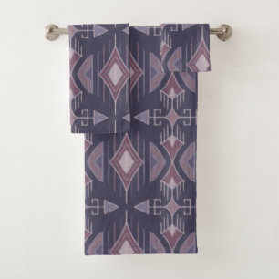 Trekpijlen, krotten, mosterd Roos, mauve, blush ro Bad Handdoek
