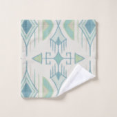 Trekpijlen, Zee, blauw, crème, grijs Bad Handdoek (Wasdoekje)