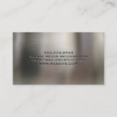 trekstraal van een bouwlier | Metallic Visitekaartje (Achterkant)