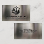 trekstraal van een bouwlier | Metallic Visitekaartje (Voorkant / Achterkant)