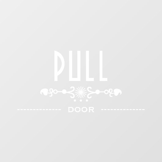 Trekt u aan de deur, raamsticker (Vel)