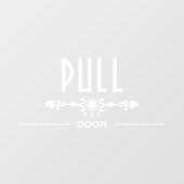 Trekt u de deur open, raamsticker (Vel)