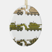 Trektank voor militaire vrachtwagens keramisch ornament (Rechts)