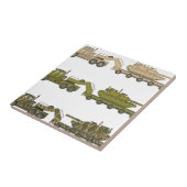 Trektank voor militaire vrachtwagens tegeltje (Zijkant)