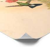  trekvogels Kunst vogeldruppelcactus Poster (Hoek)