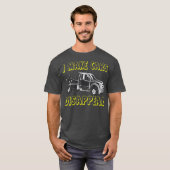 Trekvrachtwagenchauffeur Ik laat de auto verdwijne T-shirt (Voorkant volledig)