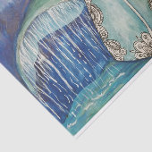 Trekweefsel van walvissen tissuepapier (Detail)