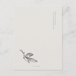 Trekzwaluw - Naturalist Menagerie Archief Briefkaart