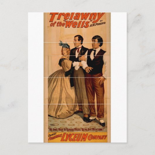 Trelawny of the wells briefkaart (Voorkant)