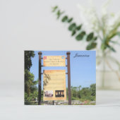 Trelawny Parish Church sign, Jamaica, photography, Briefkaart (Staand voorkant)