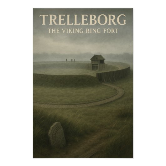 TRELLEBORG — DE VIKINGEN RINGFORT PERFECT POSTER (Voorkant)