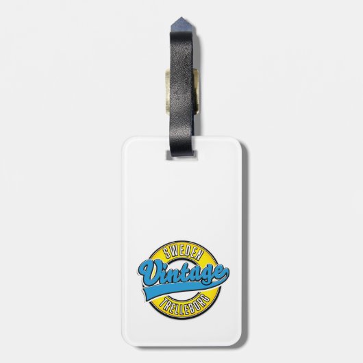 Trelleborg Zweden  logo Bagagelabel (Achterkant verticaal)