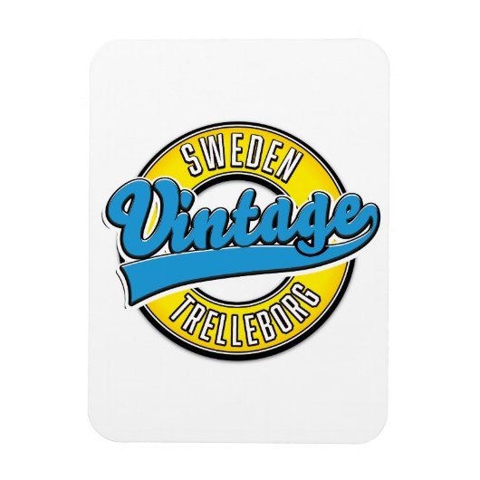 Trelleborg Zweden  logo Magneet (Verticaal)