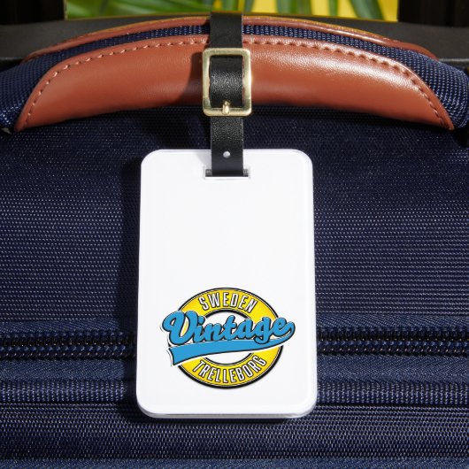 Trelleborg Zweden vintage logo Bagagelabel (Voorkant Insitu 2)
