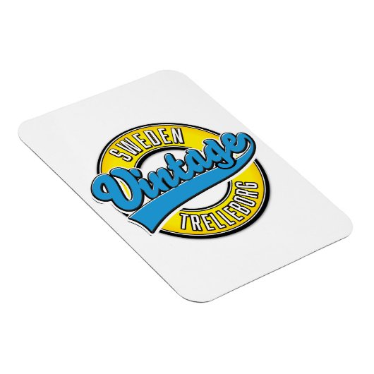 Trelleborg Zweden vintage logo Magneet (Rechterzijde)
