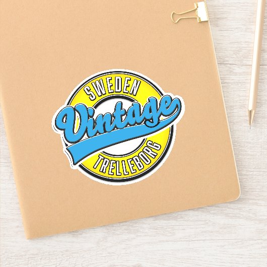 Trelleborg Zweden vintage logo Sticker (Notitieboek)