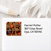 Trellis Birds Flowers Morris Fine Wallpaper Etiket (Insitu)