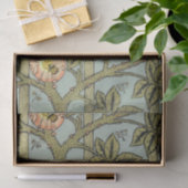 Trellis Birds William Morris Paarse Bloemen Tissuepapier (Geschenk)