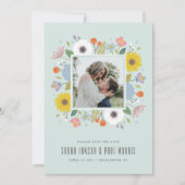 Trellis Bloem Frame Bewaar de Datum - Mint Groen Save The Date (Voorkant)