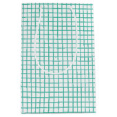Trellis Bluegrass Groen - Wit Medium Cadeauzakje (Voorkant)
